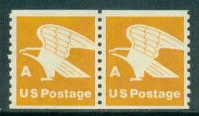 1743 15c A Eagle Fine MNH Pair