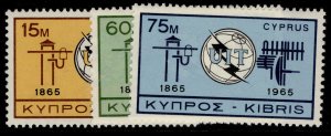 CYPRUS QEII SG249-251, 1964 europa set, M MINT. Cat £10.