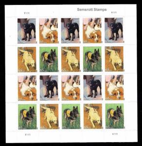 2012 - DOGS AT WORK - #4604-7 Full Mint -MNH- Sheet of 20  