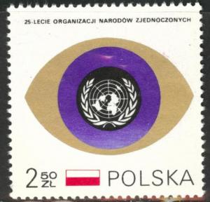 Poland Scott 1757 MNH** 1970 UN stamp