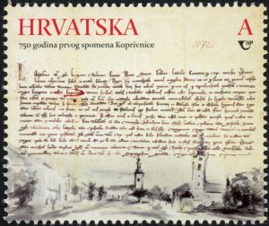 Croatia 2022 MNH Stamps Scott 1255 700 Years of Town Document Architecture