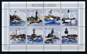 [34953] Sao Tome & Principe 2006 Marine Life Lighthouse Dolphins MNH Sheet