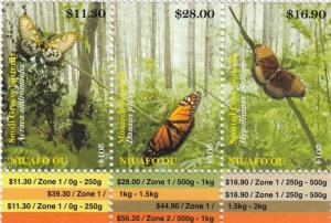 NIUAFO'OU - 2014 - Birds High Values - Perf 3v Set - M N H