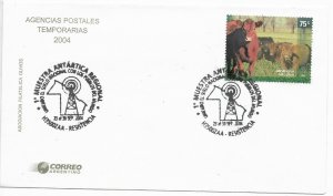 ARGENTINA 2004 FIRST REGIONAL ANTARCTIC EXHIBITION COVER WITH SPECIAL CANCEL