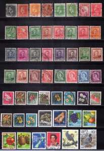 New Zealand 53 different stamps Collection Flowers Birds Royalty ZAYIX 0324S0036