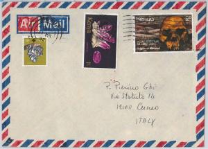 43271  - KENYA : POSTAL HISTORY -  COVER to ITALY  : PREHISTORY Minerals 1982