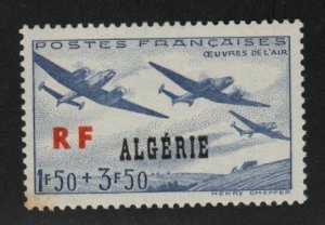 ALGERIA Scott B43 MNH** surcharged stamp perf tips toned at  bottom left