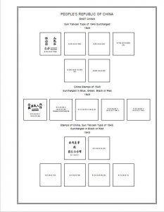 PRINTED CHINA P.R.C. PROVINCES 1945-1951 STAMP ALBUM PAGES (61 pages)