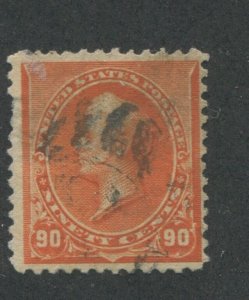 1890 US Stamp #229 90c Used F/VF Canceled Catalogue Value $140