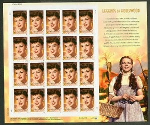 US #4077 39¢ Judy Garland Complete sheet of 20 self adhesive