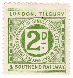 (I.B) London, Tilbury & Southend Railway : Letter Stamp 2d