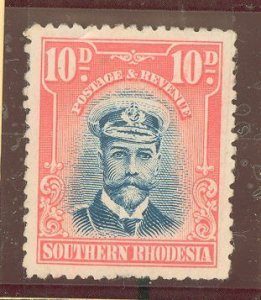 Southern Rhodesia #9 Unused Single (King)