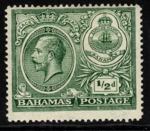 BAHAMAS SG106 1920 ½d GREEN MTD MINT