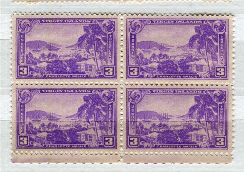 USA; 1937 early Territorial issue fine MINT MNH unmounted 3c. BLOCK of 4