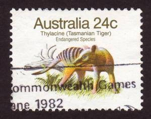 Australia 1981 Sc#788, SG#788 24c Tasmanian Tiger USED