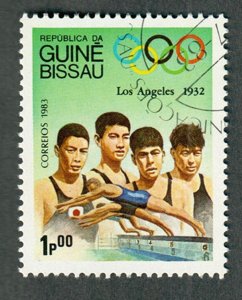 Guinea Bissau 489 Olympics used  single