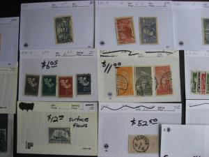 Old WESTERN EUROPE better stamps on sales cards,nice sized group check them out!