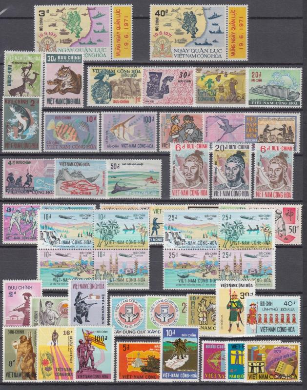 South Vietnam 1951-1975 100% Complete Collection include Unissued MNH Luxe