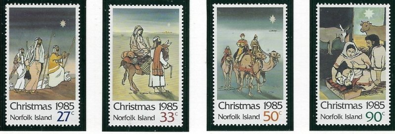 Norfolk Is 373-76 MNH 1985 Christmas (fe4039)