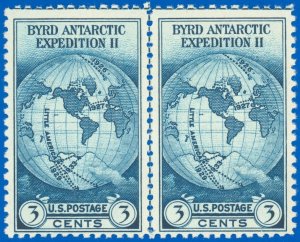 USA SCOTT #753 Center Line Pair, Mint-Fine-NGAI, Byrd Expedition, SCV $32.50 (SK