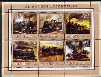 Guinea - Bissau 2001 Locomotives - Steam #2 perf sheetlet...