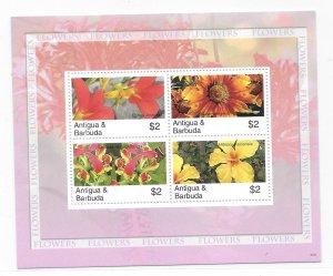 Antigua & Barbuda 2007 Flowers Sheet Sc 2955 MNH C8