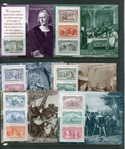 USA Spain  Portugal 1992 18 Mini Souvenir Sheets MNH Columbus Voyage 6618