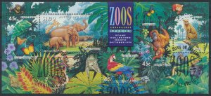 Australia SG MS1484  SC# 1389a Zoos  Endangered Species  1994 see scan 