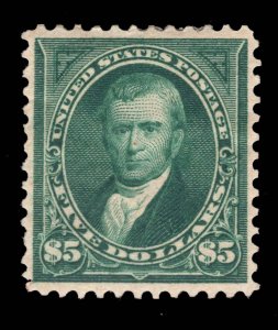 MOMEN: US STAMPS # 263 NO WMK MINT OG H $4,000 LOT #18905-21