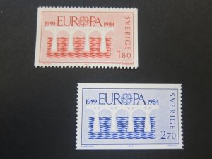 Sweden 1984 Sc 1486-87 set MNH