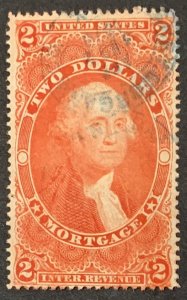 USA REVENUE STAMP 1862-1871 $2 MORTGAGE. SCOTT#R82c