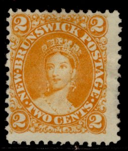 CANADA - New Brunswick QV SG11, 2c orange-yellow, UNUSED. Cat £45.