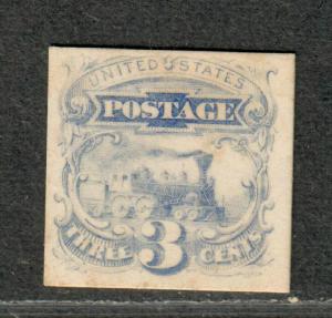 US Sc#114P4 M/VF, Plate Proof On Card, Light Toning, Cv. $85