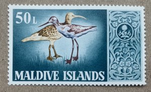 Maldive Islands 1968 50L Birds, MNH.  Scott 285, CV $8.25