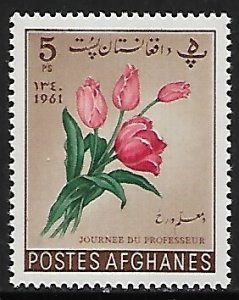 Afghanistan # 541 - Teachers Day, Tulips - MNH.....{BLW21}