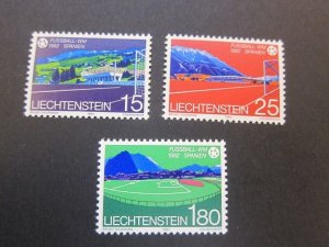 Liechtenstein 1982 Sc 737-39 set MNH