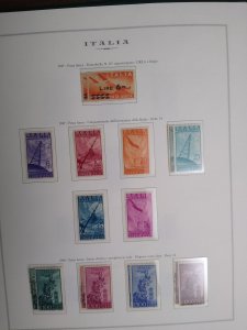 collection in album Italy 1945-61 in a beautiful Marini hingeless album CV $1223