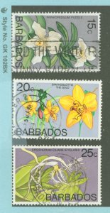 Barbados #404-405 Used  (Flowers)