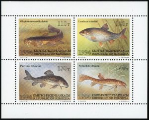 Kyrgyzstan #51a Fish Nature Miniature Sheet Postage 1994 Mint NH