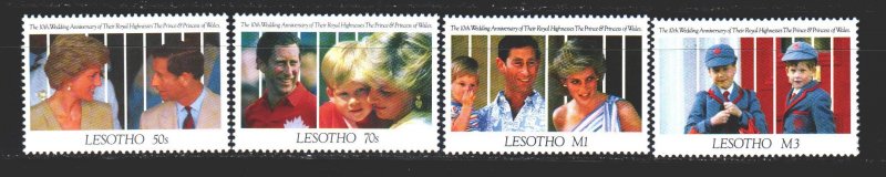 Lesotho. 1991. 920-23. Princess Diana. MNH.