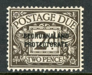 British Bechuanaland 1926 Due 2p Black Brown KGV Scott #J3 Mint F776