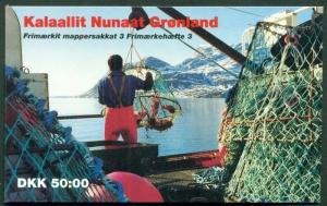 1993 GREENLAND CRAB BOOKLET (Facit H3), scarce and XF, Facit $75.00