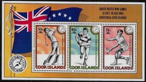 Cook Is. #883 MNH Souvenir Sheet - South Pacific Mini Games - Sports