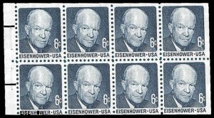 PCBstamps   US #1393a Bk Pane 48c(8x6c)Eisenhower, Shiny, MNH, (12)