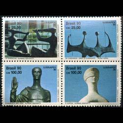 BRAZIL 1990 - Scott# 2282-5 Sculptures Set of 4 NH