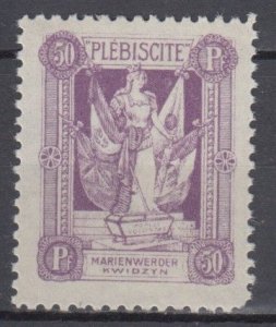 1920 Marienwerder Single Michel 37 MNH