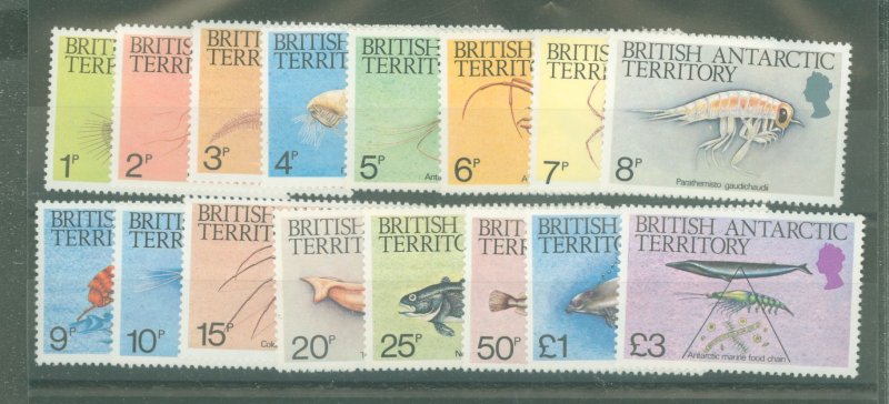 British Antarctic Territory #102-116  Single (Complete Set)