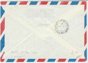 zimbabwe 1987 atm stamps cover ref 19280