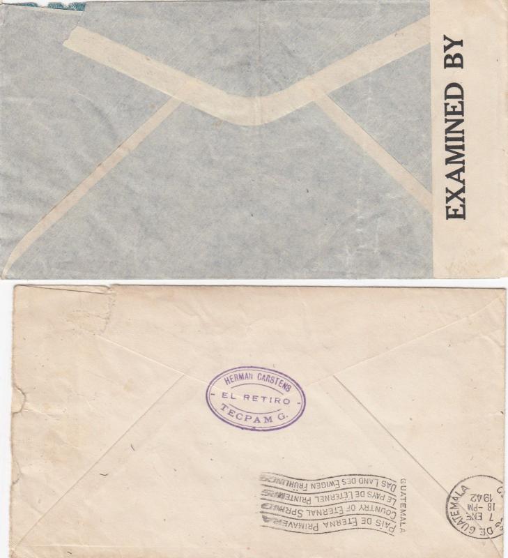 Guatemala 4 Covers with Bisect 1940s