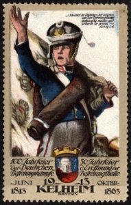 1913 German Poster Stamp 100th Anniversary Of The German Liberation